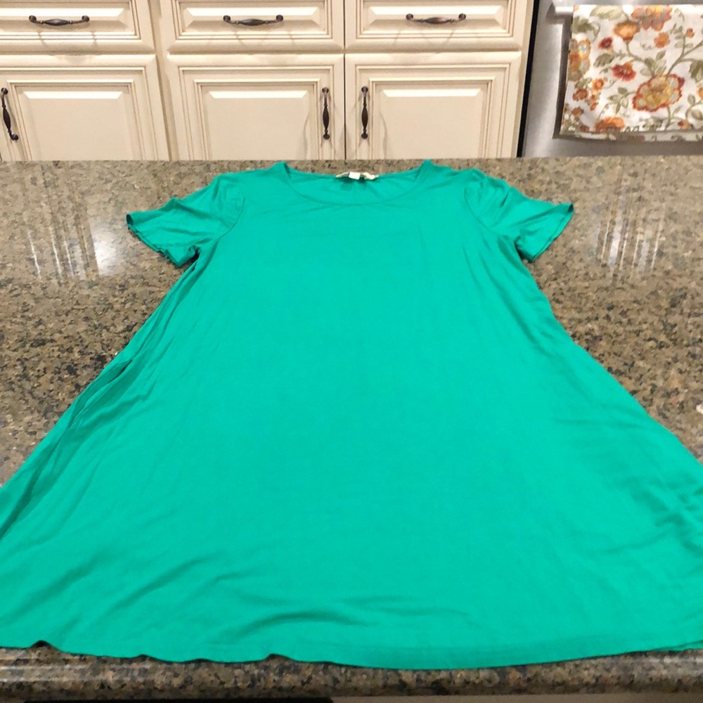 Forest Green swing dress